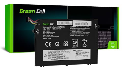 Green Cell L17C3P51 L17L3P51 L17M3P51 L17M3P52 Batterie pour Ordinateur Portable Lenovo ThinkPad E480 E485 E490 E495 E580 E585 E590 E595 Noir (4100 mAh, 11,1 V, Noir)