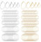 Mitdir 120 Stück 5 Größen 20/25/30/40/50 Ohrring Hoop DIY Creolen Ohrringe Gold Groß Silber Hoop Earrings Creolen Runde Tropfenform Für Frauen Offene Perle