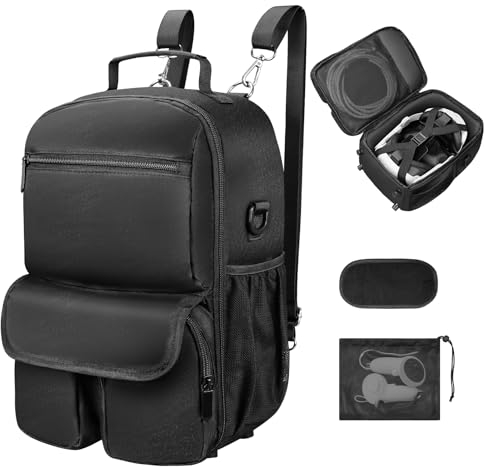 TECTINTER Tragetasche kompatibel mit Oculus Meta Quest 2/Quest 3/Quest Pro/VR Elite Strap
