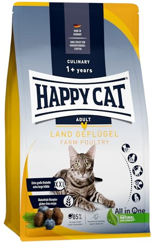 Happy Cat - Culinary Adult Land-Geflügel M - Trockenfutter für ausgewachsene Katzen & Kater 10 kg