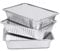 Aluminium Foil Containers With Lids (8 x 4.5 x 2.8), Pack of 6 Foil Food containers Deep Steam Pan and Oven Buffet Takeaways Boxes Container for Catering Roasting storing serving Oven Baking pans