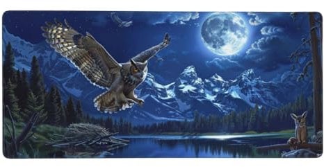 Gaming Mouse Pad Christmas Tree Mouse Pad Musical Notes Mouse Mat 900x400x3mm 35.4 x 15.7 x 0.1 inch Large Extended XXL Mousepad with Stitched Edges Anti Slip Base, Pad for Desk Decor, Gifts for Men