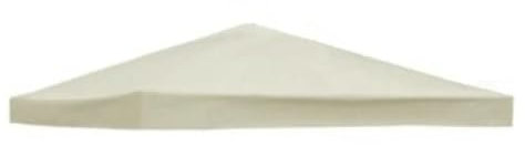 Toile Pour Tonnelle Couverture supérieure d'auvent de remplacement de 3x3 mètres, tissu de tente à quatre coins pliable, Protection UV, pavillon de Patio, remplacement de la couverture supérieure d'au