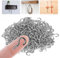 VSSHE Ganci a Vite, 250 Pz Ganci Da Soffitto, Ganci a Tazza, Argento Ganci per Soffitto in Metallo Occhio Bulloni Ganci Avvitabili con Filettatura, Viti ad Anello per Casa Ufficio ed Esterni -1/2 Inch