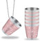 TYBYBB Schnapsglaser zum Umhängen 6 Stück, Schnapsbecher Edelstahl mit Kette 3 CL, Schnapsgläser Edelstahl mit Kette Rosa, für Brautparty Hochzeitsfeiern Junggesellenabschiede Karneval