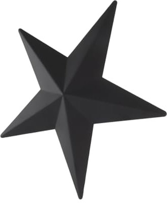 Veemoon Pentagramm-wanddekoration Country-wandstern Westliche Wandkunst Wandstern Aus Metall Scheunenwandstern Westliche Wanddekoration Schwarzer Rustikaler Stern Scheune Stern Eisen Black