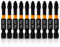 10PCS PZ2-50mm Impact Duty Pozi-Drive Screwdriver Bits, Heavy Duty Drill Driver Bits for Dewalt Milwaukee Bosch Makita Magnetic Phillips Bits for Furniture Mechanical Repairs