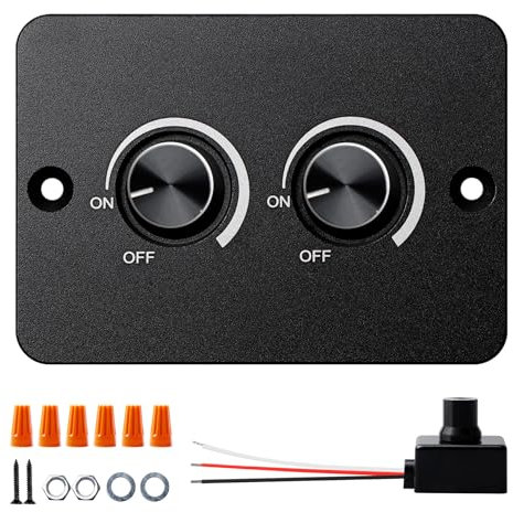 Dc 12v Dimmer Pwm Led Dimmschalter, Dimmer Für Led Lampen, Doppel Dimmschalter, Pwm Dimmschalter, Wohnmobil Boot Aluminium Druckknopf Für Wohnmobil Boat Trailer Truck Van Rv Beleuchtung Funktioniert