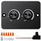Dc 12v Dimmer Pwm Led Dimmschalter, Dimmer Für Led Lampen, Doppel Dimmschalter, Pwm Dimmschalter, Wohnmobil Boot Aluminium Druckknopf Für Wohnmobil Boat Trailer Truck Van Rv Beleuchtung Funktioniert