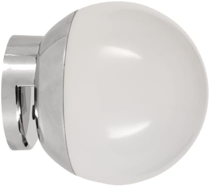 EGLO LED Spiegelleuchte Cerveteri-E, Lampe Spiegel Badezimmer, Spiegellampe zum Aufstecken, Kunststoff in Chrom und Weiß, neutralweiß, IP44