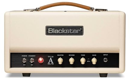 Blackstar TV‑10 Ventilköpfe & 1x12 Kabinen – Klasse A 10 W amerikanische & britische Töne – 6L6 oder EL34 Leistungsventile, ECC83 Vorverstärker, Celestion-Lautsprecher, Fußschalter und Reverb