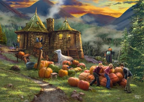 Schmidt 58660 Thomas Kinkade Harry Potter Puzzle, 1000 Teile | Hagrids Hütte