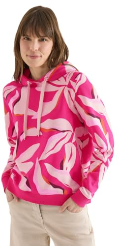 Cecil Sweatshirt mit floralem Muster Beetroot pink XXL