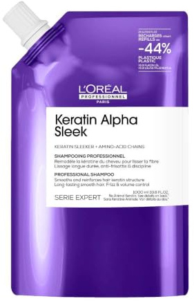 L’Oréal Professionnel Keratin Alpha Sleek Shampoo Refill 1000ml