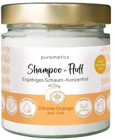 puremetics Shampoo-Fluff, Zitrone Orange, Anti Fett, 400ml