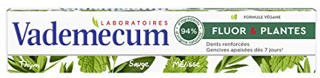 Vademecum Dentifrice Fluor et Plantes Tube de 75 ml