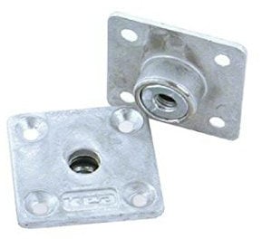 M8 8mm Square Heavy Duty Table Leg Feet Mounting Fixing Furniture Brackets Plates
