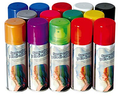 Varie Guirca - Spraydose mit farbigem Lack zum Färben von Haaren (Orange)