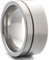 Heideman Ring Damen und Herren Paari aus Edelstahl silber farben matt Damenring für Frauen und Männer als Partnerringe mit Kerbe strichmatt Gr.57 hr7016-4-57