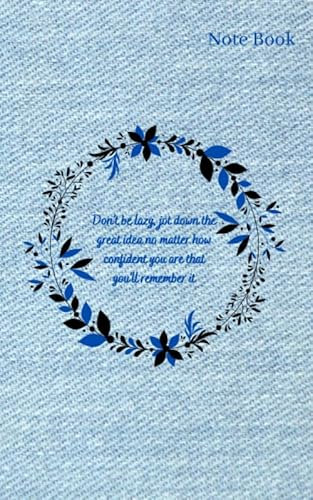Cloth Notebook: cloth style cover with 120 lined pages of 5 x 8 inches for multi-purpose journal for jotting down thoughts, and writ