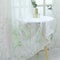 HeichkelL Gardine Ausbrenner Weiß Voile Kräuselband Vorhang Wohnzimmer Transparent Fenster Gardinenschals 1 Stück 245 cm x 140 cm(H x B)