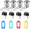 DesertBoy 4Pack Cabinet Lock,20mm Locker Lock. For Safety,Cam Lock Key is Unique,with Key tag Easy Identification. for Cupboards Mailboxes Locker Cabinets Toolboxe Filing Cabinet Letter Box Lock(20MM)