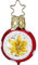 Christbaumschmuck, Christbaumhänger, Christbaumkugel, Reflexe, 3 cm, Mini Reflexion, rot Glanz, Serie Weihnachtsträume
