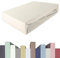 EDDA LUX Spannbettlaken für Topper in 180 x 200 cm, Öko-Tex, Baumwolle m. 5% Elasthan, Weiches Premium Spannbetttuch für Matratzen Topper mit 4-8 cm Höhe, in Natur