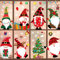 TOMEEK Fensterbilder Weihnachten,114 Stück Weihnachten Fensterbilder Weihnachten selbstklebend Fensterdeko PVC Weihnachtsmann Deko,Weihnachten Deko für Türen Schaufenster Vitrinen Glasfronten(D)