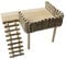 Cachpib Holzhamster Kletterplattform Holzständer Regal für Hamster Golden Bear Hamster Klettern Spielzeug Holz Hamster Aktivität Plattform mit Leiter Hamster Käfig Zubehör (Vertikales Klettern)