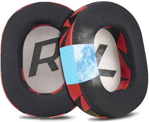 SOULWIT Cooling Gel Earpads Replacement for Plantronics BackBeat Pro 2, Voyager 8200 UC Headphones, Ear Pads Cushions with High-Density Noise Isolation Foam (Red Storm)