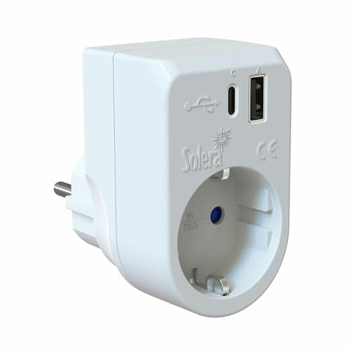 Solera Adapter für 860USBAC 250V 16A USB USB-C Buchsen