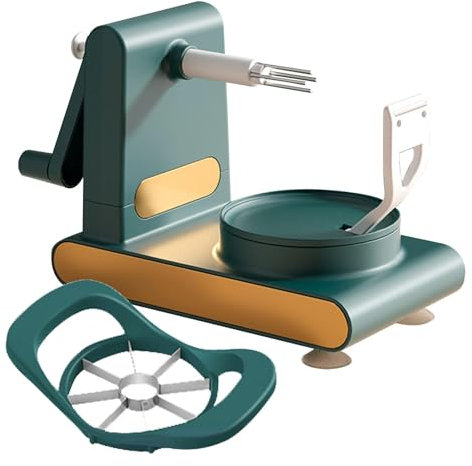 Pelador, pelador de frutas – Pelador para kiwi – Metal Reduce al mínimo el desperdicio de rebanadoras y sacudidores de frutas, cortador de frutas giratorio manual duradero para aparatos de cocina