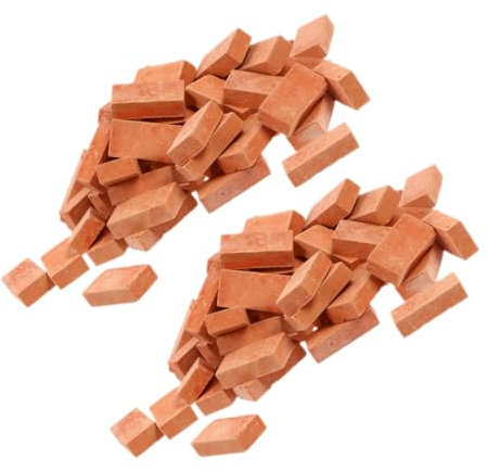 HONMEET Mini-Ziegel 100 Stück Landschaftsziegel Modell Sandtisch Ziegel Für Handwerk