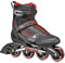 Rollerblade ZETRABLADE, Inline Skates für Männer, Fitness Inliner, Schwarz/Rot, 40.5/41