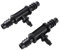 XUXPFJ 20 Stück Variabler Innendurchmesser von 8 mm bis 4 mm, Schlauch-T-Stück, Schlauchverteiler, mit Widerhaken versehene Wasserschlauch-Verbindungsstücke, Garten-Bewässerungsschlauch-Armaturen