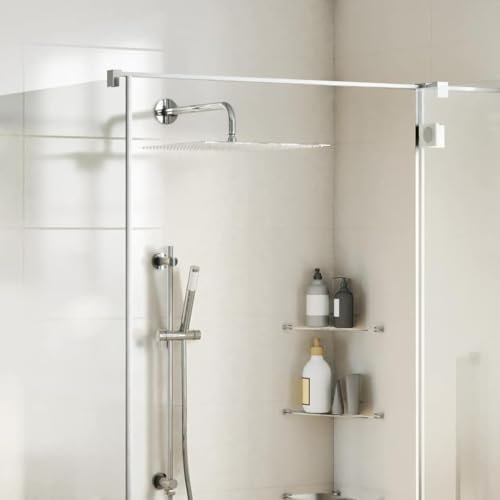 Snsowed Testa Doccia a Pioggia in Acciaio Inox 304 40x40 cm Quadrata,Testa Doccia a Pioggia,Doccia Soffione,Attrezzature per Bagni-4103915