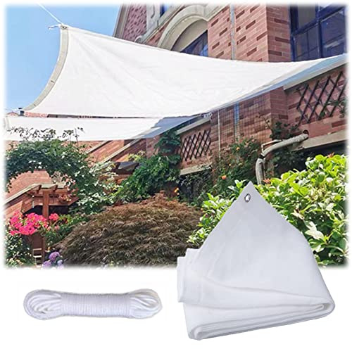 Toile D'Ombrage Blanche 2,5 X 2,5 M, Filet Respirant Anti-UV pour Plantes De Jardin, Serre, Terrasse, Pergola, Voile, Bâche De Protection UV De 2 M À 10 M