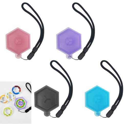 4 Stück Pod Aufbewahrungsbox für Air Up, Aufhängbar Tragbare Duftkapselbox | für Air Up flasche, Schwarz, Blau, Rosa, Lila, Duftbeutel Case, Aroma-Boxen, BPA-freie, Hohe Dichtigkeit