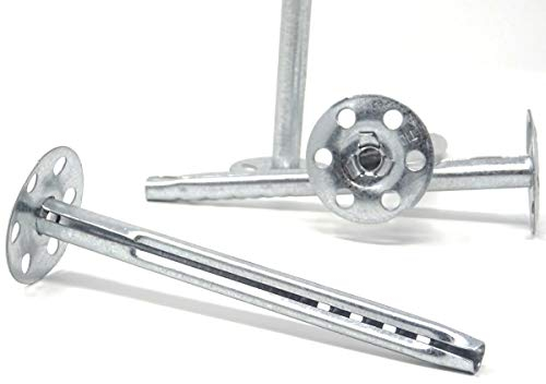 SBS Lot de 20 chevilles isolantes en métal 60/80/110/140/170 mm Ø 8 mm.