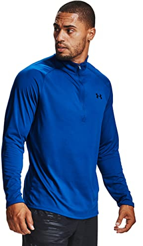 Under Armour Men Tech 2.0 1/2 Zip, Versatile Warm Up Top for Men, Light and Breathable Zip Up Top for Working Out