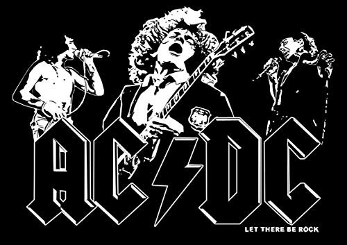 Poster affiche ACDC Rock Band Lassen SIE Rock Wall Art