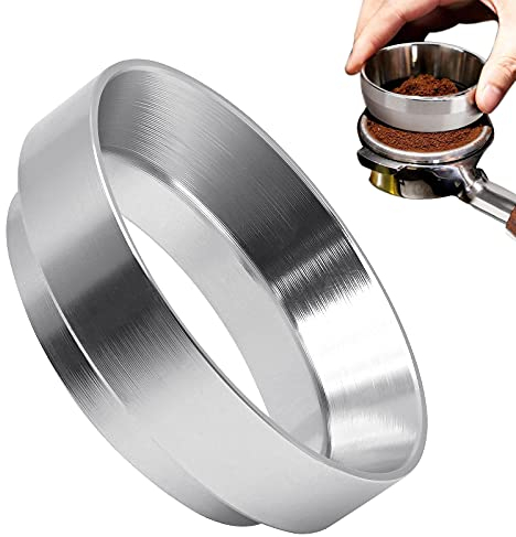 58mm Espresso Dosing Funnel, Aluminum Coffee Dosing Ring with Magnetic Replacement for Espresso Machine Portafilter 58mm Espresso Dosing Funnel