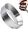 58mm Kaffee Dosierring, Espresso Trichter 58mm Espresso Dosiertrichter Ersatzteile Aluminium, Siebträger Trichter Kaffeemaschine Zubehör, für Siebträger und Kaffeemehl Tamper (Silber)