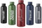 Botella de agua con grabado personalizable, de acero inoxidable, color lila mate