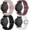 Upeak 20mm Nylon Armband für Samsung Galaxy Watch 5/Pro 45mm/Watch 4 Classic 42mm 46mm/Active 2 40mm 44mm/Active 40mm/Watch 3 41mm/Gear Sport/Gear S2 Classic