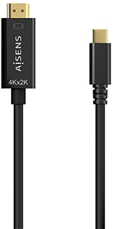 AISENS Cable Converter HDMI 4K A109-0624 USB TYP-C MACHO HDMI MACHO 1.8M