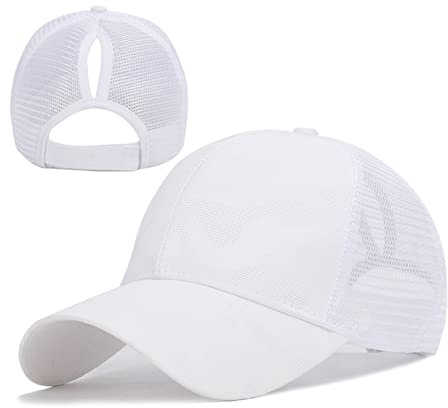Cappello da Baseball a Rete da Donna,Cappello da Baseball Estivo a Rete, Cappello da Baseball con Visiera per Donna, Cappello da Baseball Sportivo Regolabile