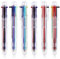 Cobee 6-in-1-Stifte mit mehrfarbiger Tinte, 6 Stück, 0,7 mm, einziehbare Kugelschreiber, feine Spitze, mehrfarbiger Kugelschreiber, Büro, Schule, Studenten, Zubehör, 6 Farben