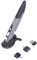 LANTRO JS Stylo Rechargeable De Poche sans Fil Souris 2.4G Créativité Extrêmement Main Stylet D'ordinateur pour PC Portable(Gris-Noir)